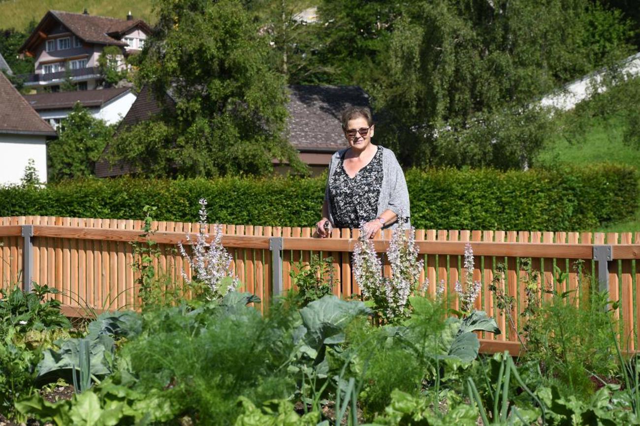 Für den Erntedankgottesdienst verwendet Rosmarie Abderhalden Gemüse aus dem eigenen Garten. |Katharina Meier