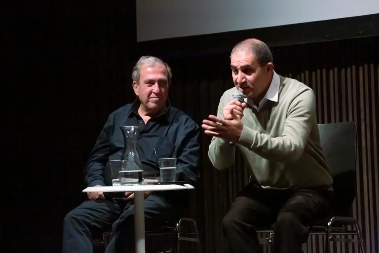 Der Tod ihrer Kinder brachte sie zusammen: Rami Elhanan und Bassam Aramin in Basel (v.l.). |Claude Giger