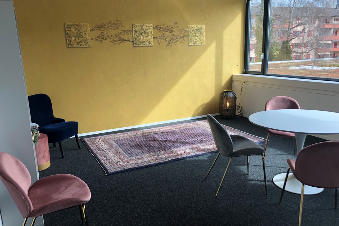 Raum der Stille im Bundesasylzentrum Kreuzlingen. (Bild: Meike Ditthardt)