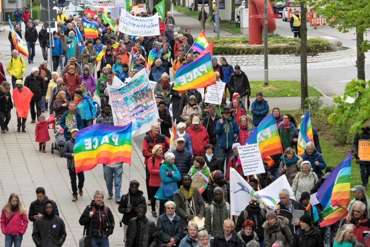 Hunderte Menschen werden auch in diesem Jahr rund um den Bodensee für den Frieden auf die Strassen gehen.