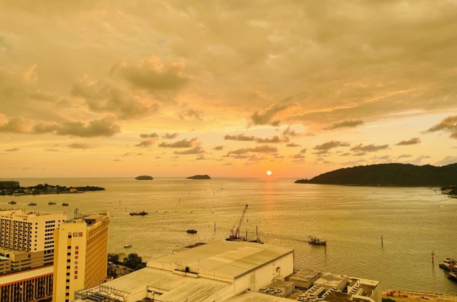 Sonnenuntergang über Kota Kinabalu 1 Sonnenuntergang über Kota Kinabalu 1