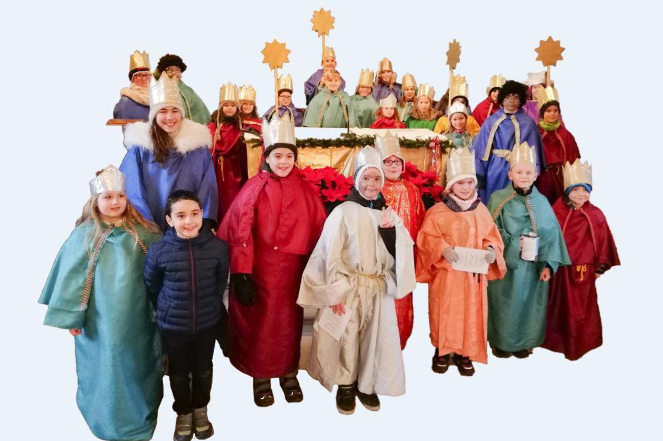Die Sternsinger in Lommis freuen sich auf ihren Einsatz. (Bild: Olivier Wacker)