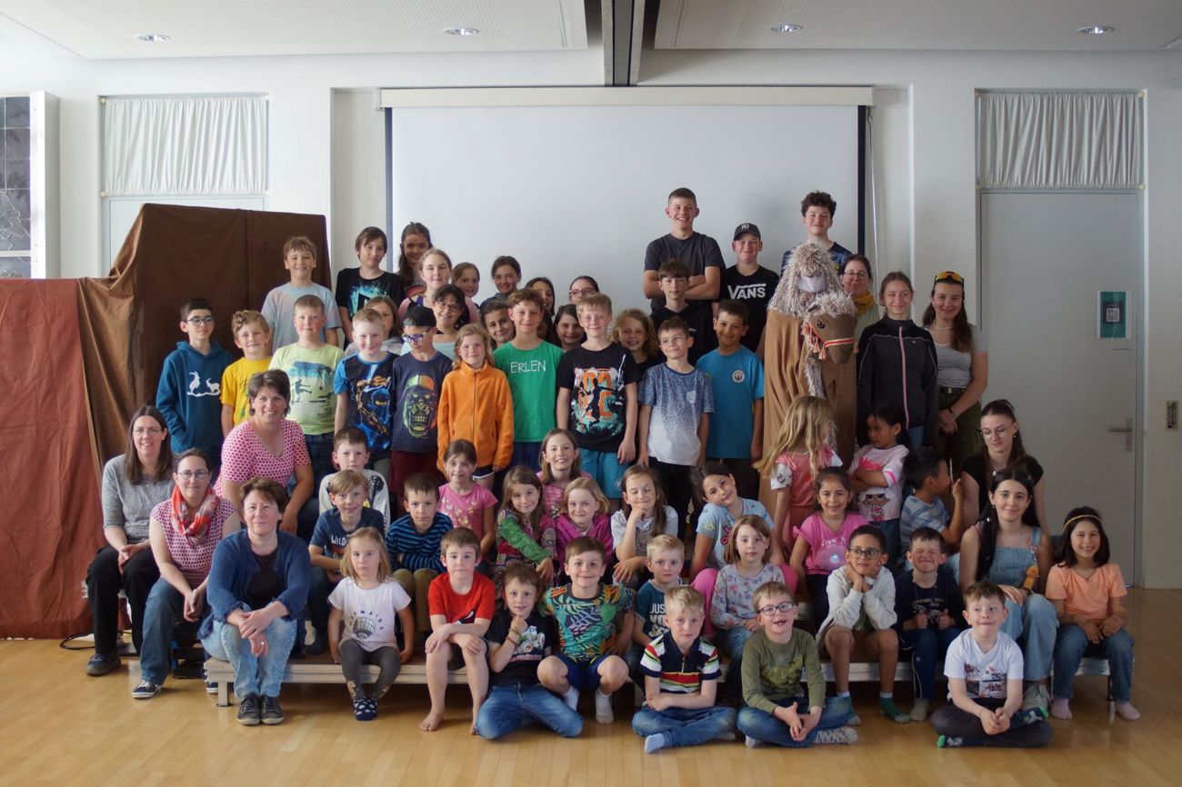 Rund 50 Kinder besuchen jeweils die Kinderwoche der Evangelischen Kirchgemeinde Andwil-Erlen. (Bild: zVg)