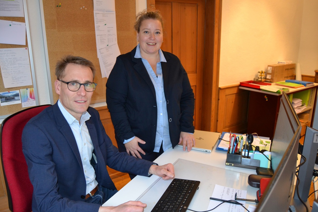 Marianne Pfändler und Bernhard Rieder übernehmen ab Sommer die Aufgaben des Kirchenratsaktuariats. (Bild: er)
