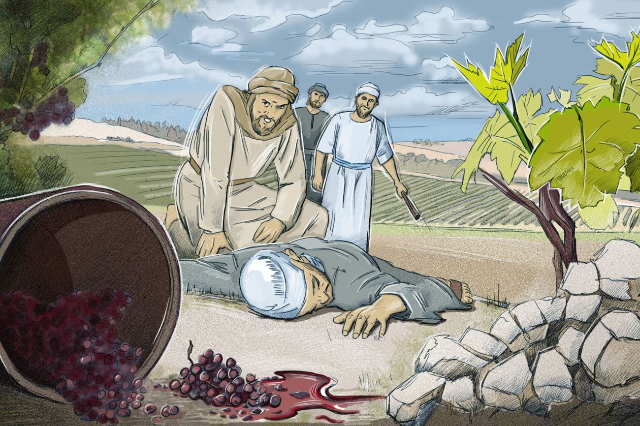 Auch vor dem Sohn machten die Bauern keinen Halt. (Zeichnung: Patrick Angst)