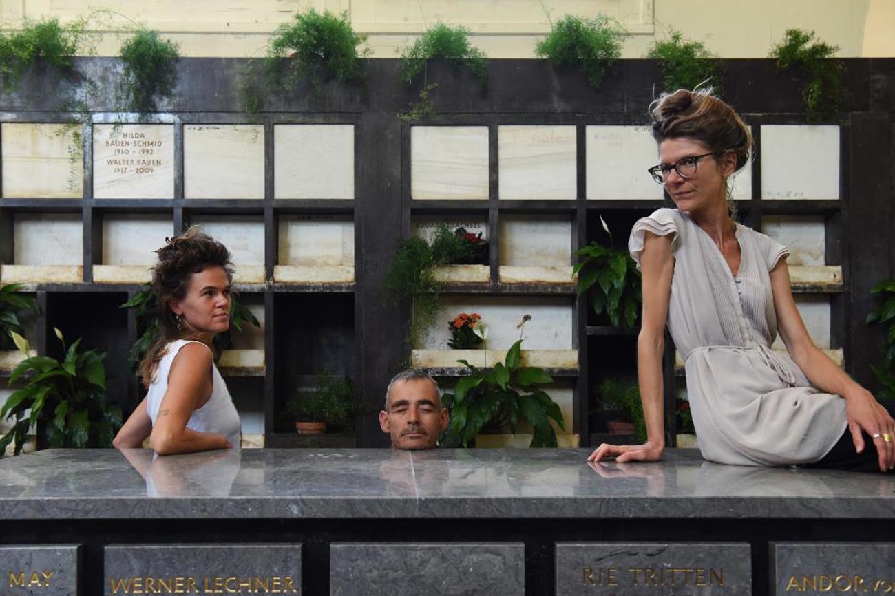 Sie bringen Leben zum Krematorium: Zoë Binetti, Stefan Maurer und Jeannette Hunziker. |Stefan Maurer