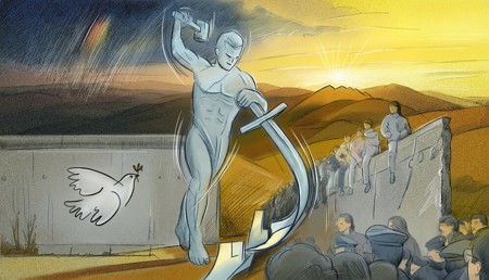 Mauer zu Fall gebracht