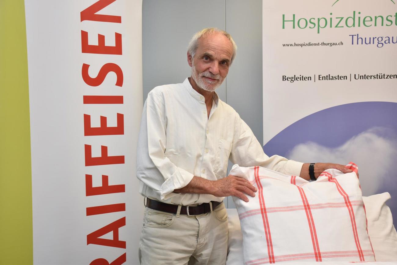 Freut sich, dass das Engagement für Schwerstkranke eine Solidaritätswelle ausgelöst hat: Peter Schneider aus Leimbach, der sich als Freiwilliger für den Hospizdienst Thurgau engagiert. (Bild: sal)