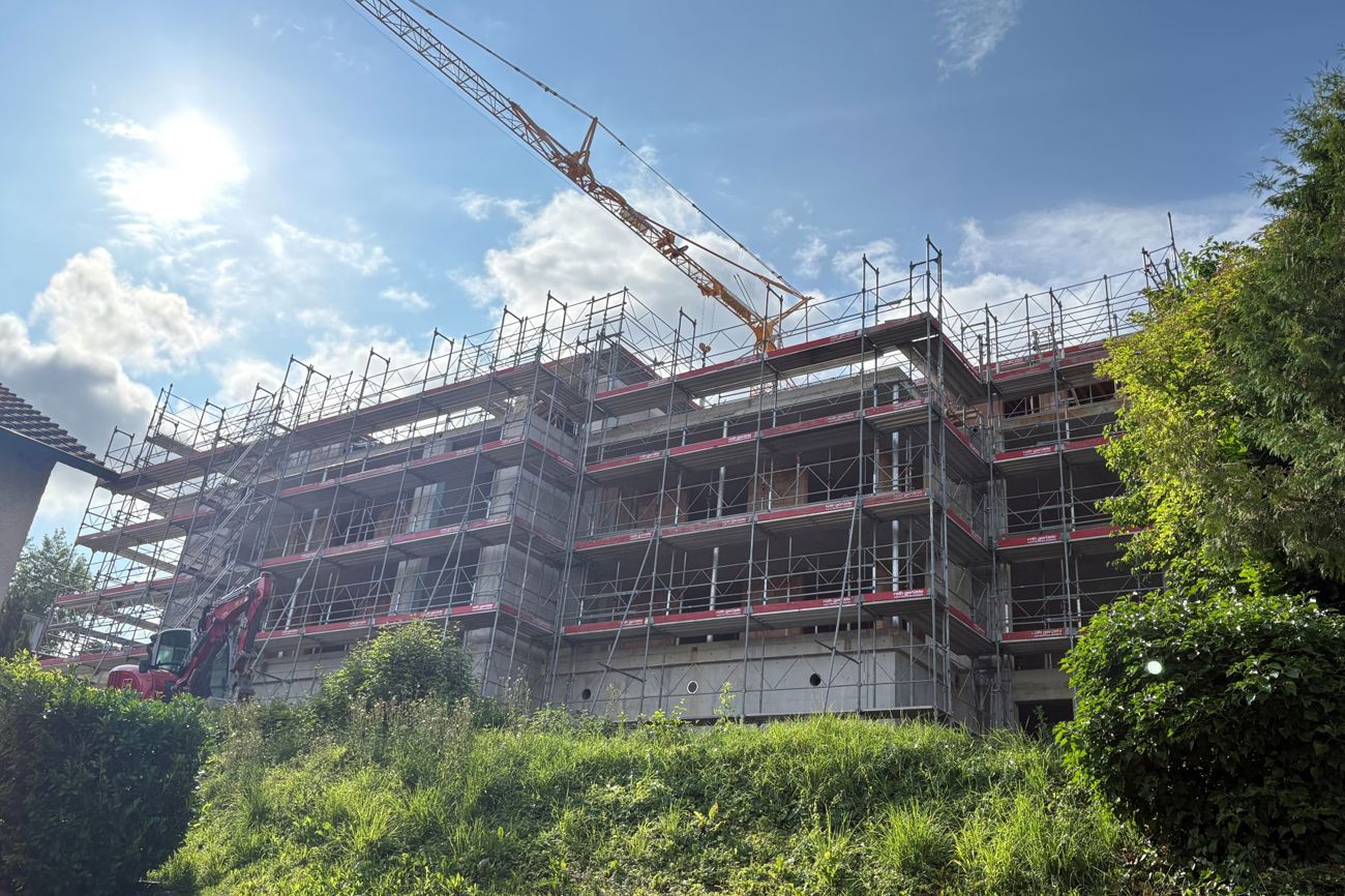 Symbolbild einer Baustelle im Thurgau: Die Evangelische Landeskirche Thurgau investiert einen Teil ihres Vermögens in Immobilien. (Bild: Claudia Koch)