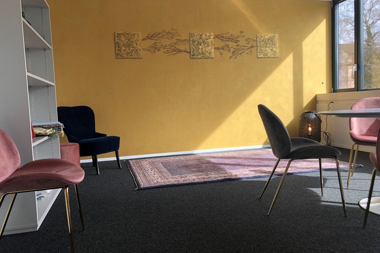 Raum der Stille im Bundesasylzentrum Kreuzlingen. (Bild: Meike Ditthardt)