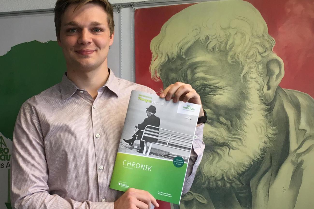 Elias Oswald, Historiker aus Frauenfeld, hat die Geschichte von Pro Senectute Thurgau aufgearbeitet. (Bild: Esther Simon)