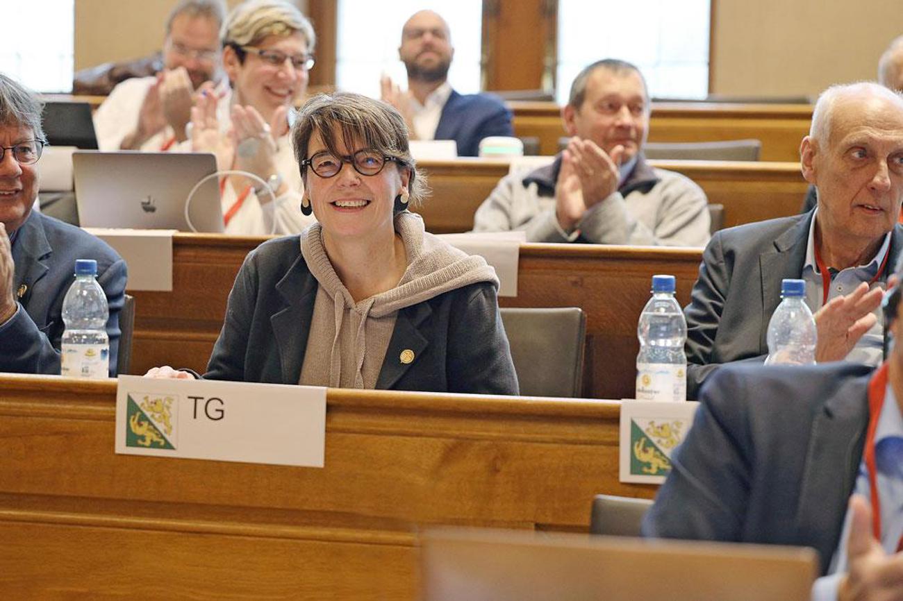 Christina Aus der Au: Kirchenrätin und Bankenkennerin.