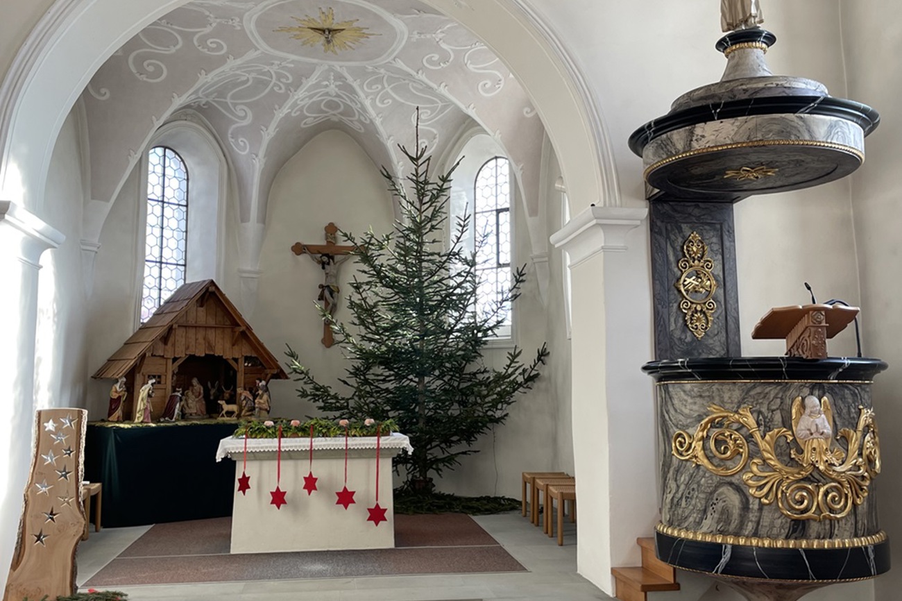 Kirche Leutmerken von innen. (Bild: Manuel Ditthardt)