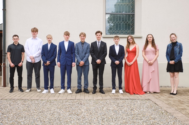 Konfirmation in Felben 2024 - Konfirmierte aus Hüttlingen und Felben-Wellhausen