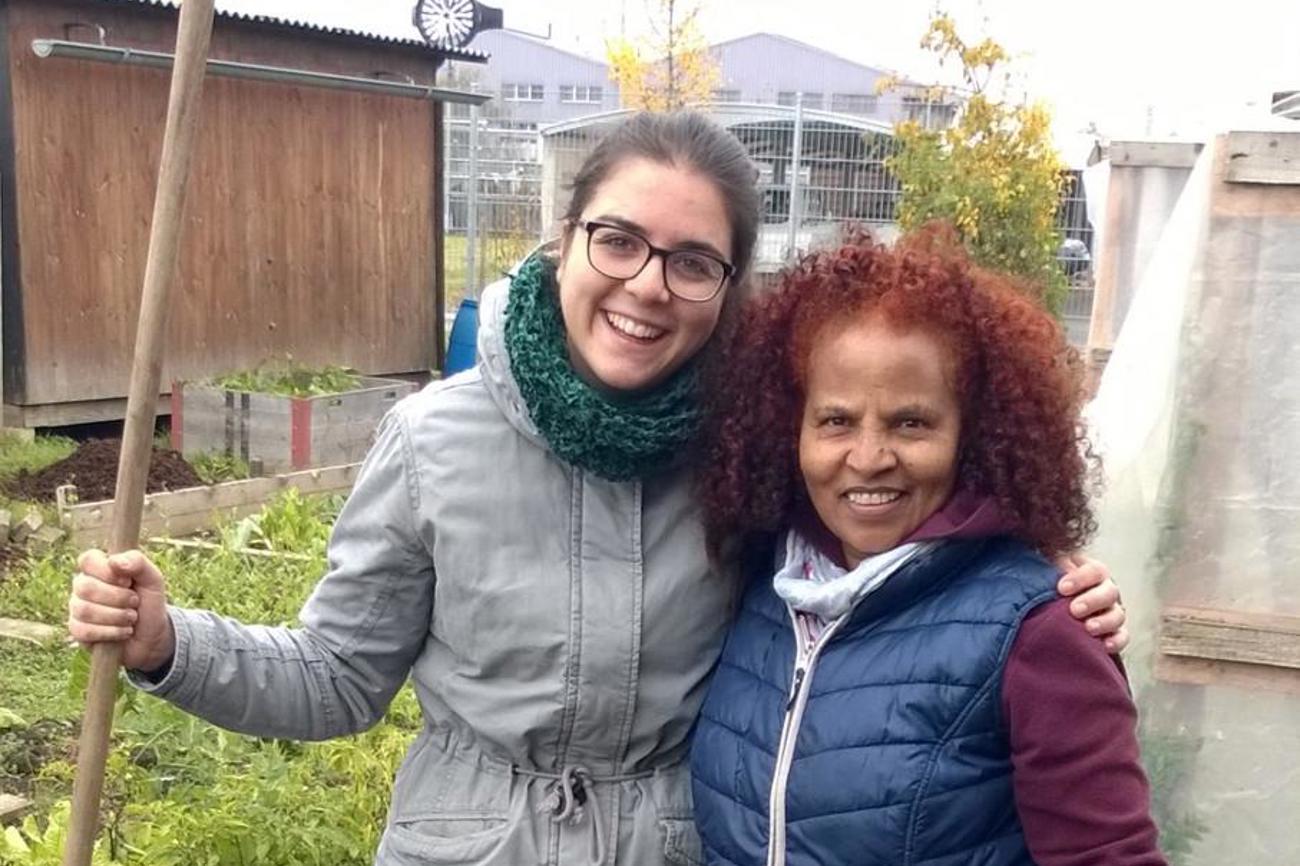 Im Rahmen ihrer Diplomarbeit packte Simona Rizzuto (links) auch mal selber mit an.
