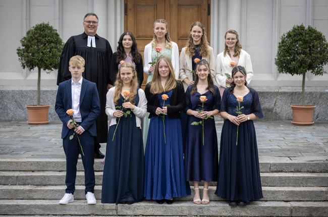 Konfirmation Amriswil 2024 mit Pfr. Lukas Butscher