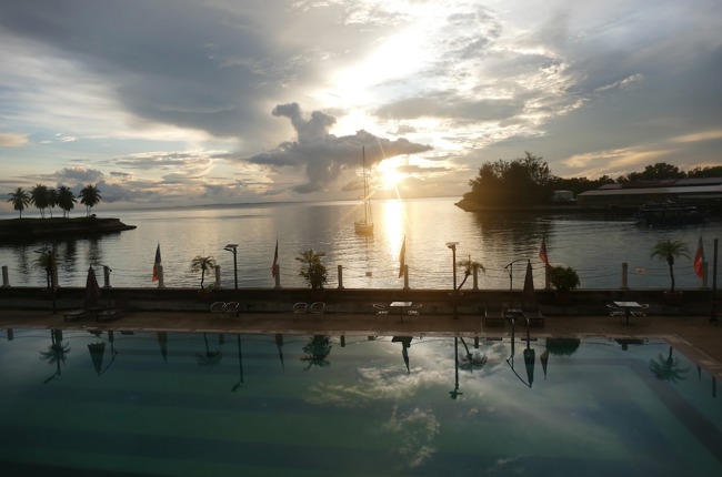 Meer in Morgenstimmung in Kudat Meer in Morgenstimmung in Kudat