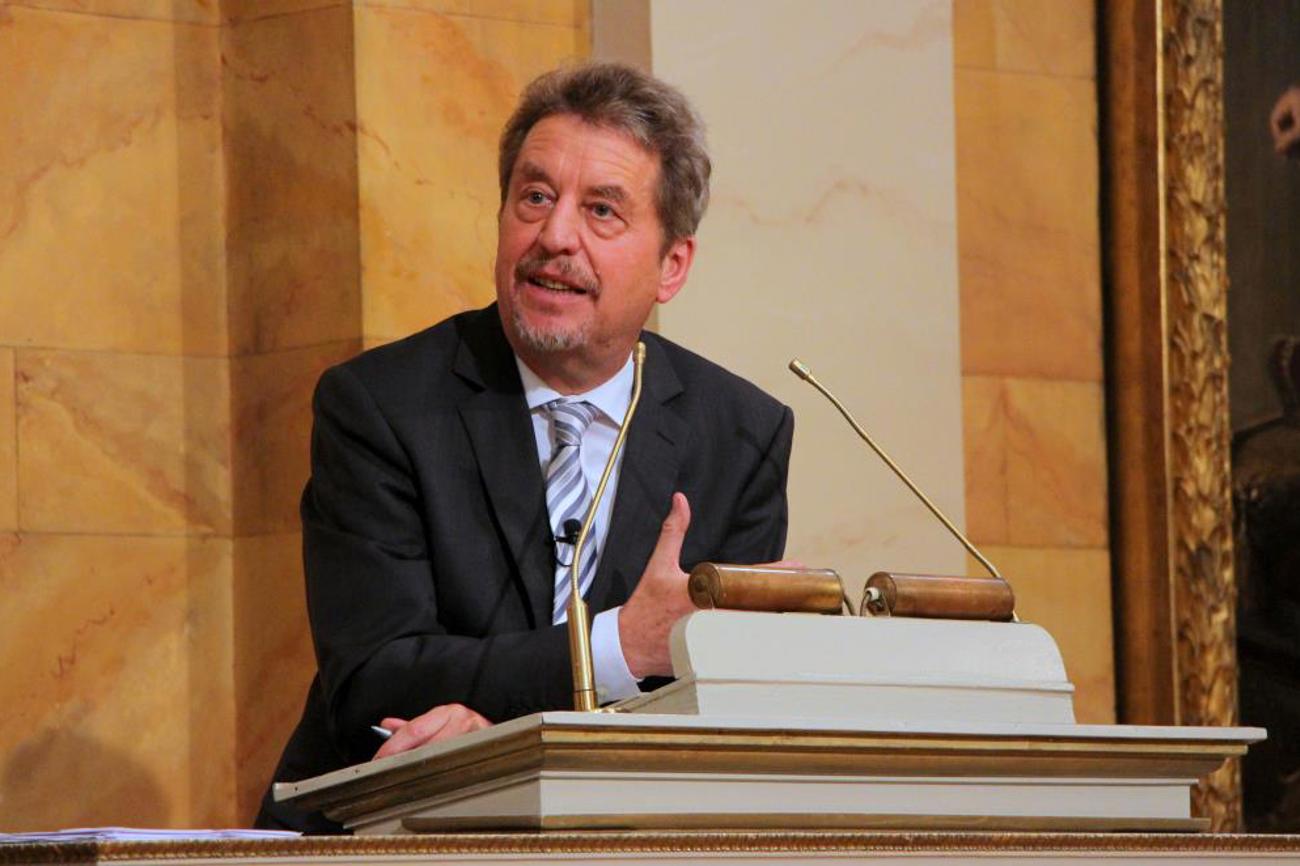 Hans Joas referiert am Historikertag 2014 in Göttingen.| Ziko van Dijk/CC BY-SA 3.0