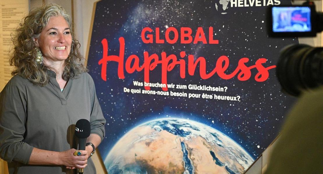 Nadja R. Buser hat für die aktuelle Ausstellung «Global Happiness» Menschen aus verschiedenen Ländern zum Thema Glück befragt. (Bild: Sven Beham)