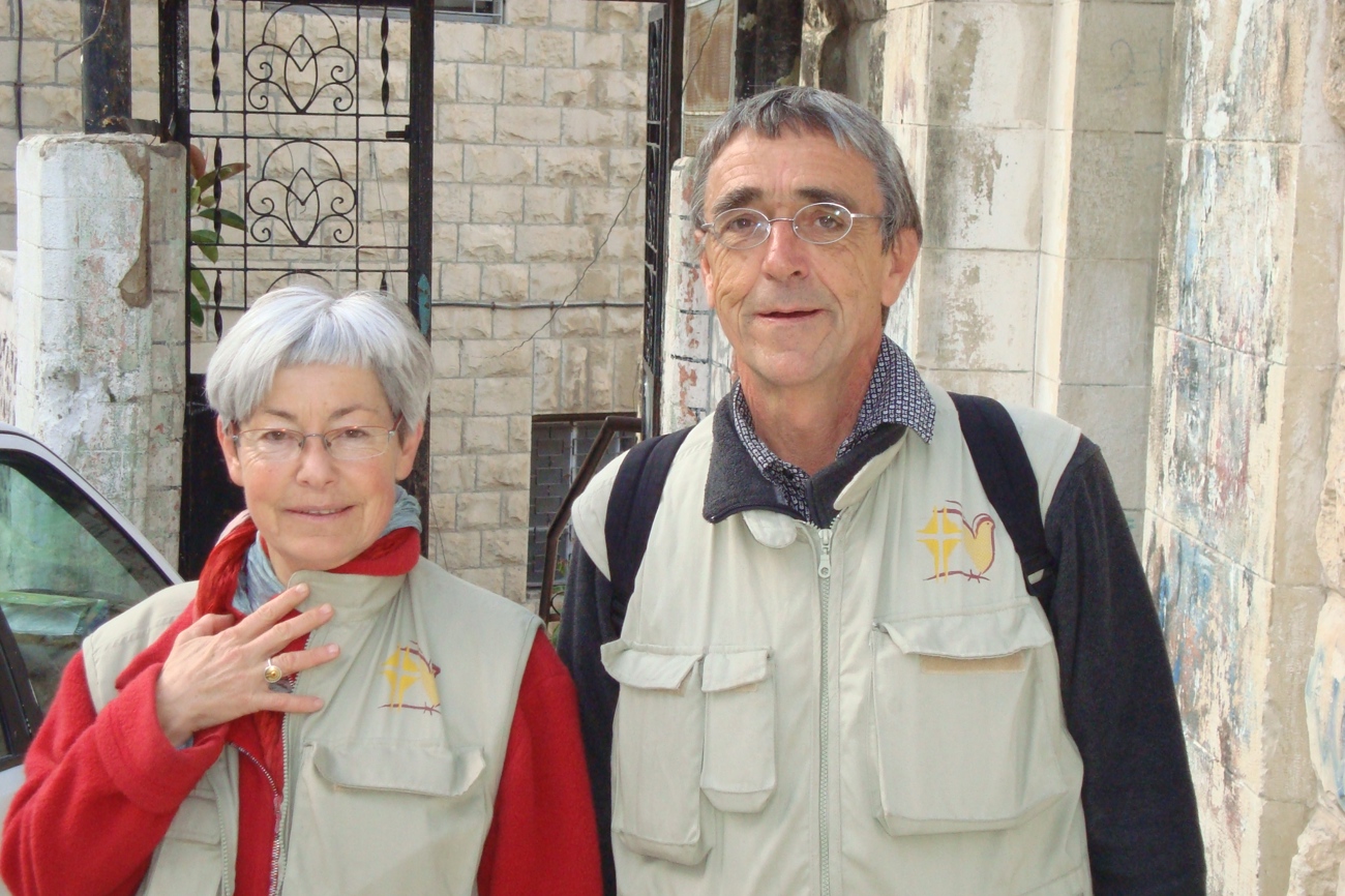 Heidi und Peter Schüle während ihrer Zeit in Israel und den palästinensischen Autonomiegebieten. (Bild: zVg)