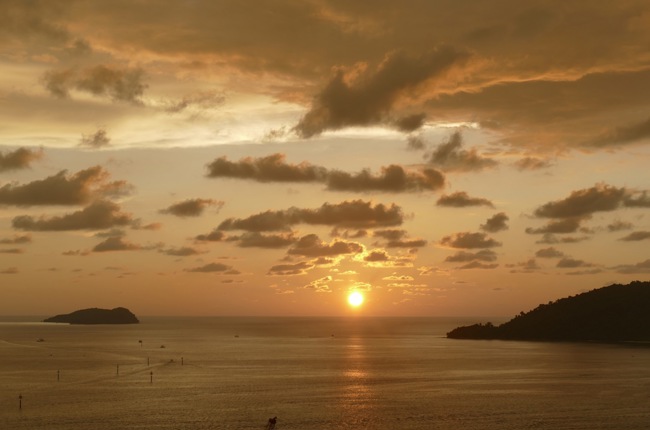 Sonnenuntergang über Kota Kinabalu Sonnenuntergang über Kota Kinabalu