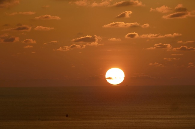 Sonnenuntergang über Kota Kinabalu