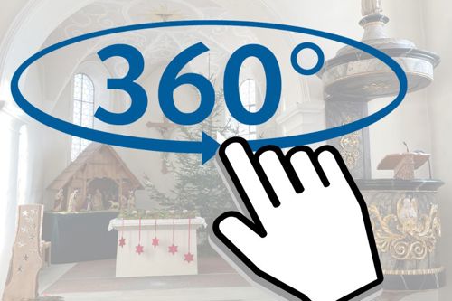 Per Klick die Kirche Leutmerken in 360 Grad erkunden. (Manuel Ditthardt)