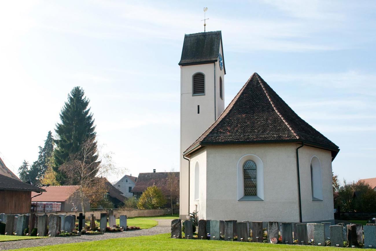 Die Kirche in Oberneunforn: Hier wurde Pfarrer Tuchschmid wahrscheinlich beigesetzt.