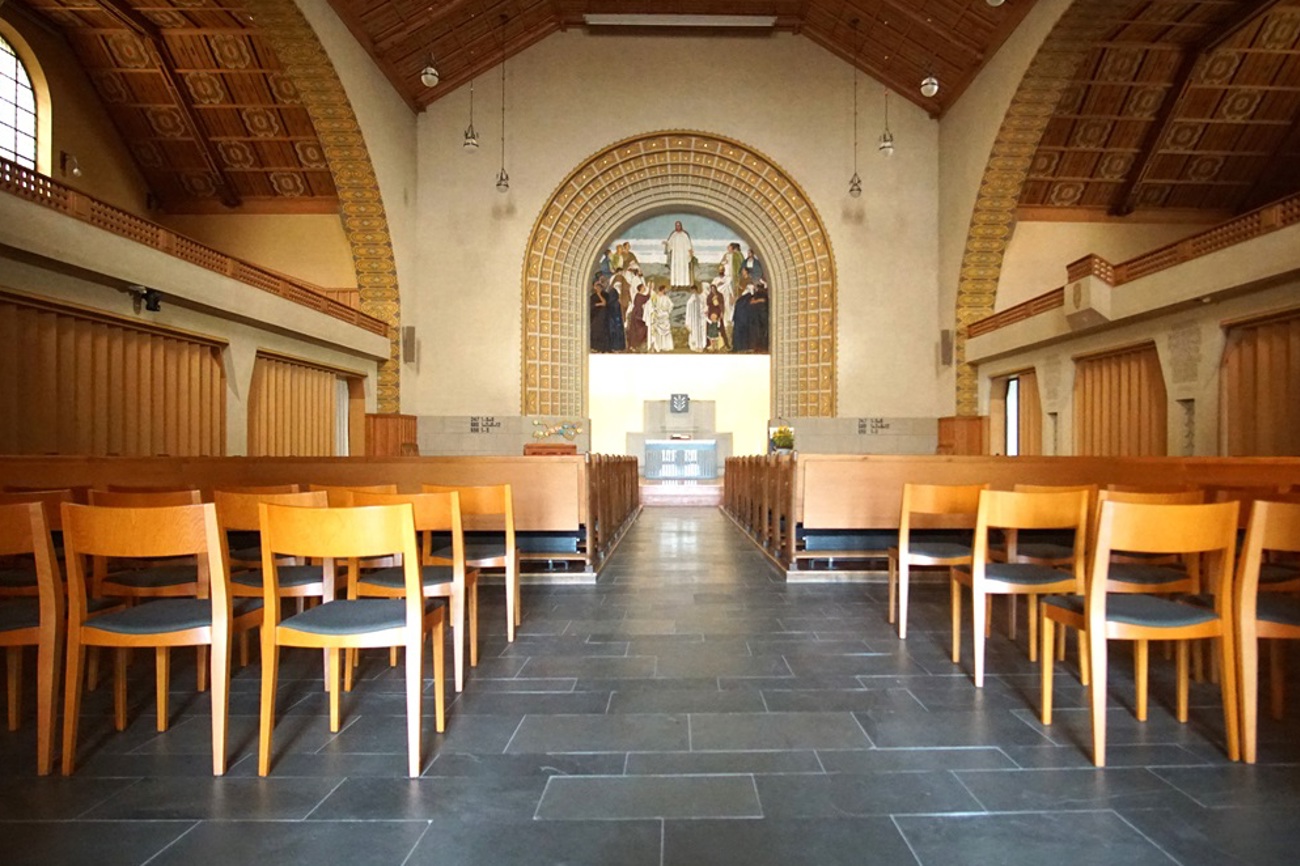 Blick ins Kirchenschiff der Evangelischen Kirche Romanshorn. (Bild: Lars Heynen)